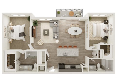 Lenox Katy Crossing B5 Floor Plan